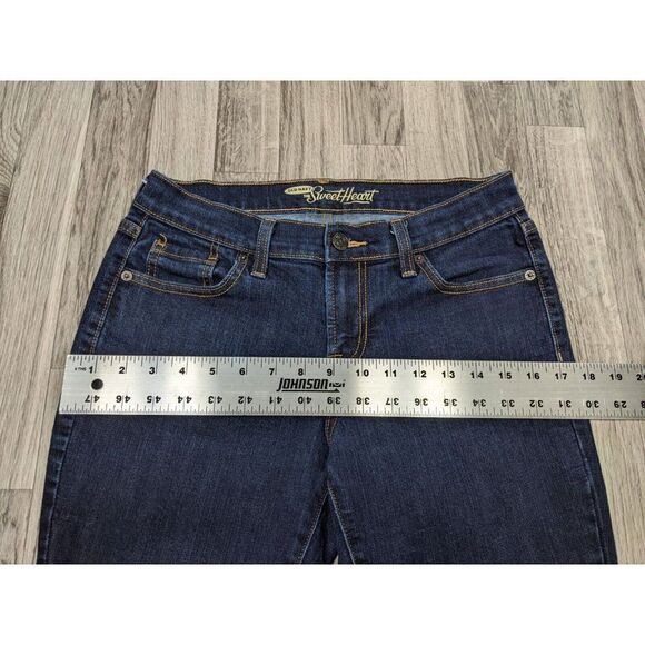 (3/$35) Old Navy Size 4 Short The Sweetheart Fringe Hem Denim Blue Jeans Capris - Picture 8 of 11